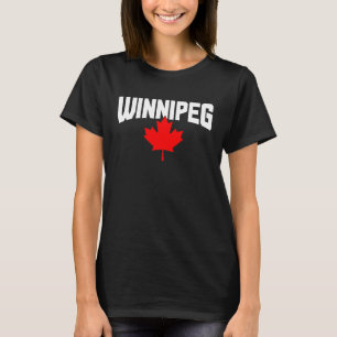 Winnipeg Manitoba Maple Leaf Kanada Kanadische Fla T-Shirt