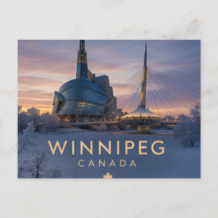 Winnipeg Manitoba Prärie-Stadt Reise Postkarte