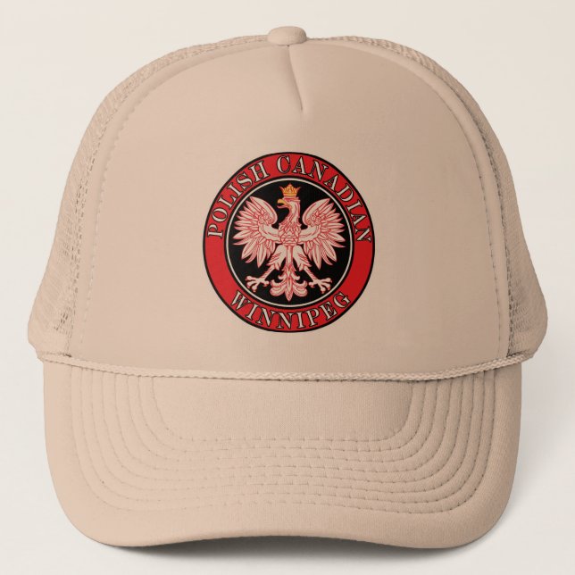 Winnipeg Polnischer Adler Truckerkappe (Vorderseite)