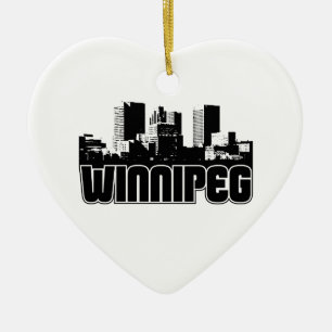 Winnipeg-Skyline Keramikornament