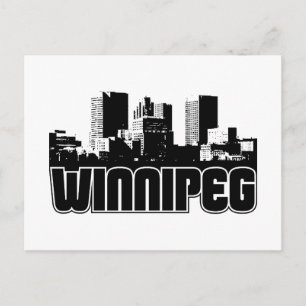 Winnipeg Skyline Postkarte