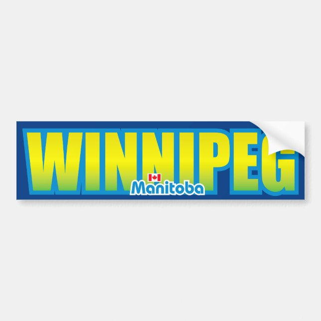 Winnipeg-Stoßdämpfer Autoaufkleber (Vorne)