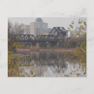 Winnipeg Train Bridge Postkarte