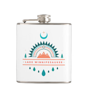Winnipesaukee boho Regenbogenmond Flachmann
