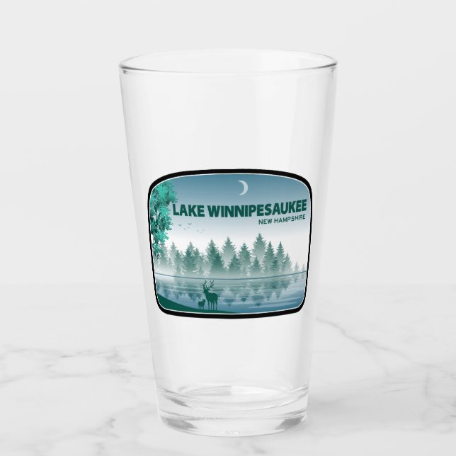 Winnipesaukee New Hampshire Deer Glas (Vorderseite)