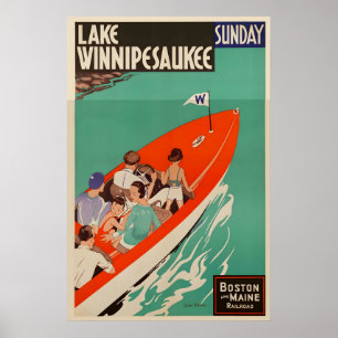 Winnipesaukee New Hampshire Vereinigte Staaten Poster