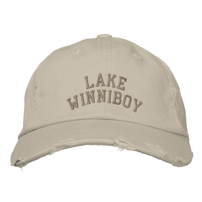 Winnipesaukee-See: WINNIBOY-SEE mit individuellem  Bestickte Kappe (Vorderseite)