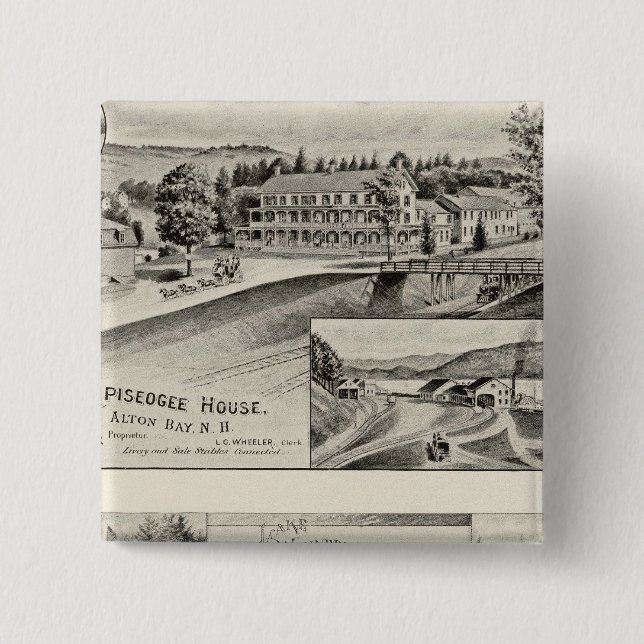 Winnipiseogee House, Lakeside House Button (Vorderseite)