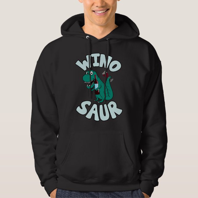 Wino Saur Wine Angepasst Hoodie (Vorderseite)