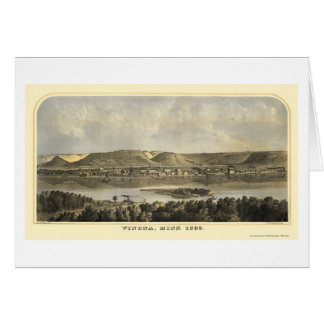 Winona County, panoramische Karte Mangans - 1867