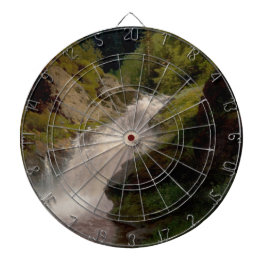 Winona Falls (US-Landschaft) (von Hermann Herzog) Dartscheibe