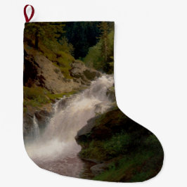 Winona Falls (US-Landschaft) (von Hermann Herzog) Großer Weihnachtsstrumpf