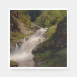 Winona Falls (US-Landschaft) (von Hermann Herzog) Serviette