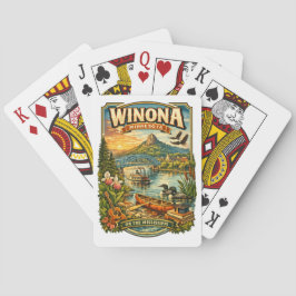 Winona, MN Minnesota Souvenir Gift Playing Cards Spielkarten