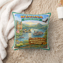Winona, MN Minnesota Souvenir Pillow Kissen