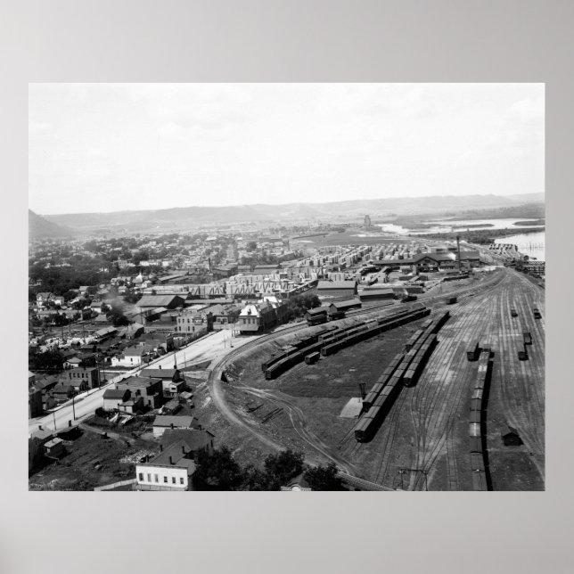 Winona Railyard, 1898 Poster (Vorne)