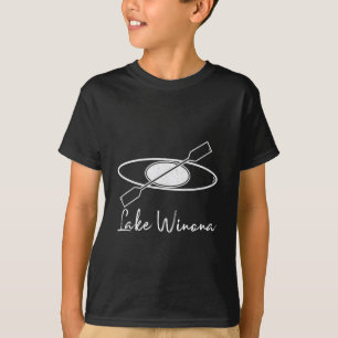 Winona-See Kajaking Kayak Bootfahren Segeln Floßfa T-Shirt