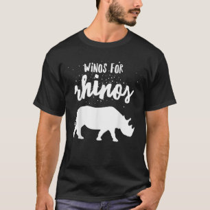 Winos für Rhinos Shirt Rhinoceros Shirt mit weißem