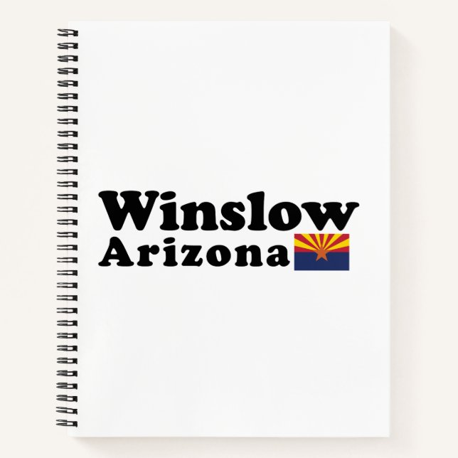 Winslow, Arizona Spiral Notebook Notizbuch (Vorderseite)