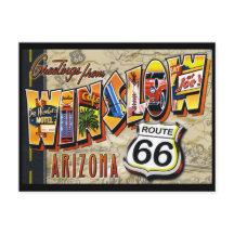 Winslow Arizona Vintage Postkarte