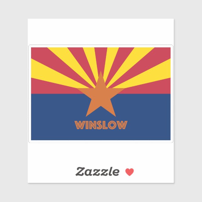 Winslow AZ Aufkleber (Blatt)