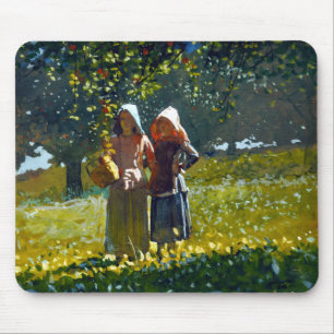 Winslow Homer Apple Picking Mousepad