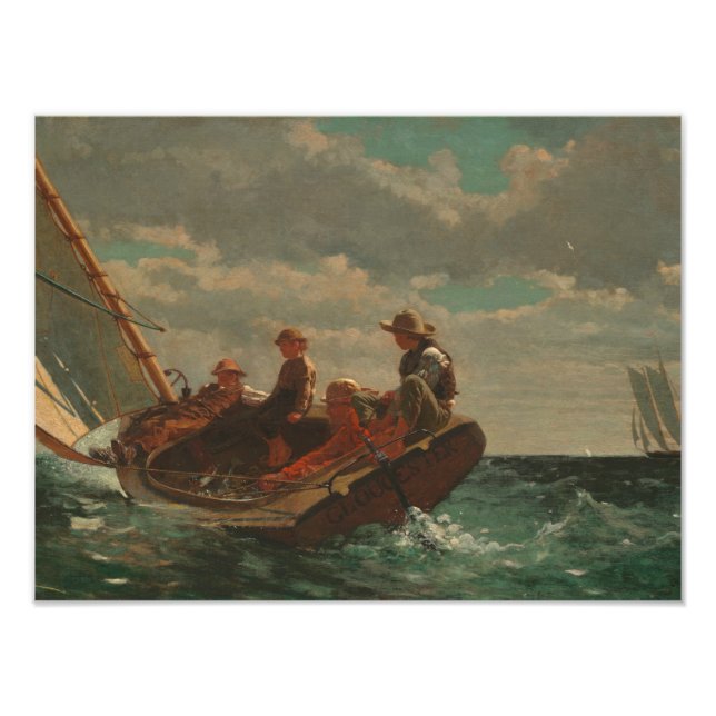 Winslow Homer - Breezing (A Fair Wind) Fotodruck (Vorne)