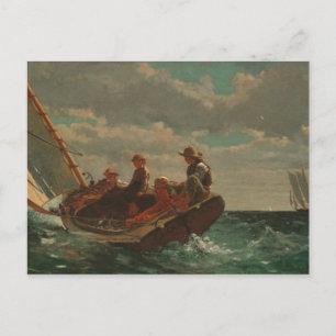 Winslow Homer - Breezing (A Fair Wind) Postkarte