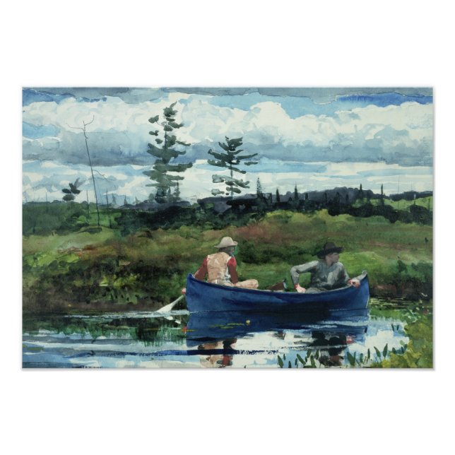 Winslow Homer - Das blaue Boot Fotodruck (Vorne)