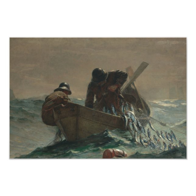 Winslow Homer - Das Heringsnetz Fotodruck (Vorne)