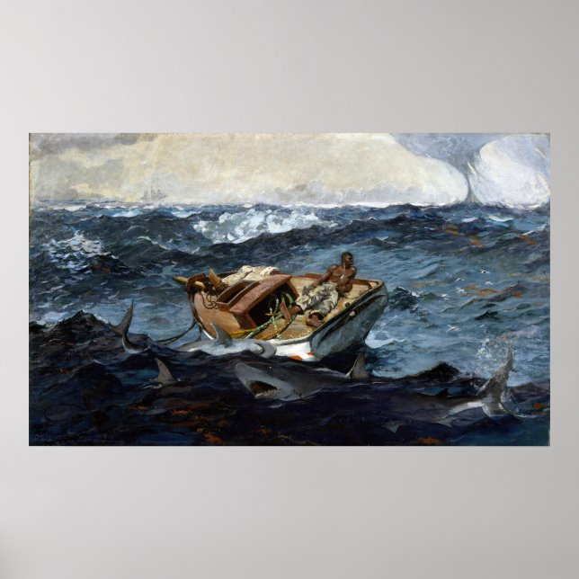 Winslow Homer Der Golfstrom Poster (Vorne)