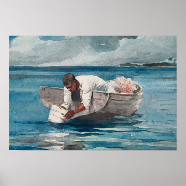 Winslow Homer - Der Wasserlüfter Poster (Vorne)