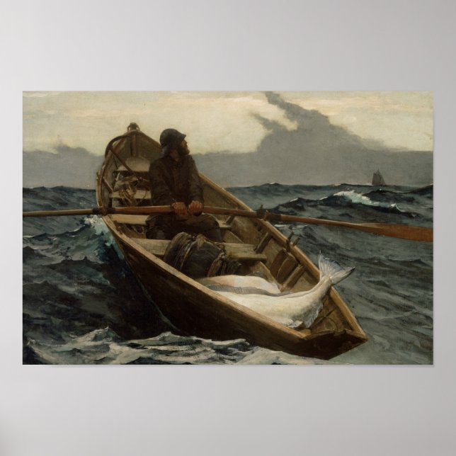 Winslow Homer - Die Nebelwarnung Poster (Vorne)