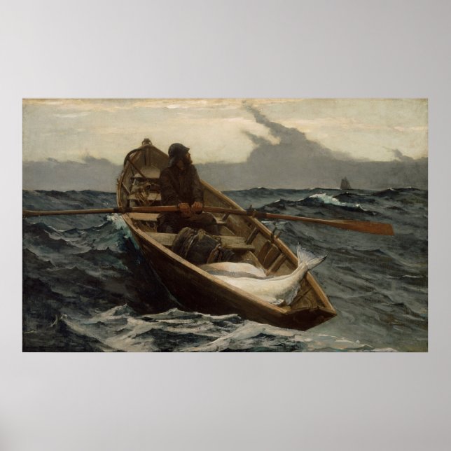 Winslow Homer die Nebelwarnung Poster (Vorne)