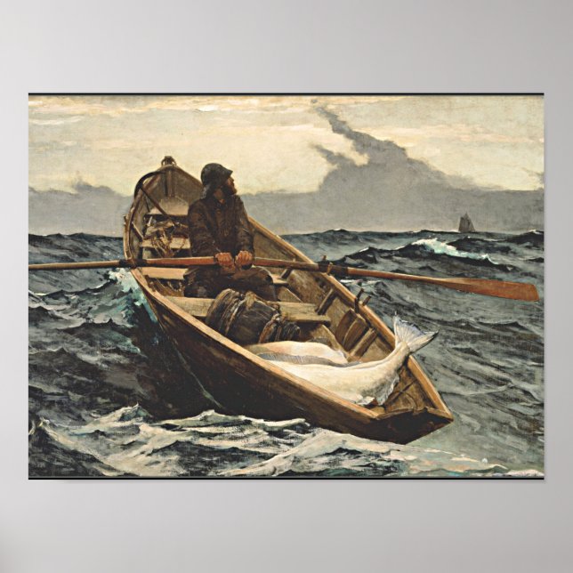 Winslow Homer - Die Nebelwarnung Poster (Vorne)