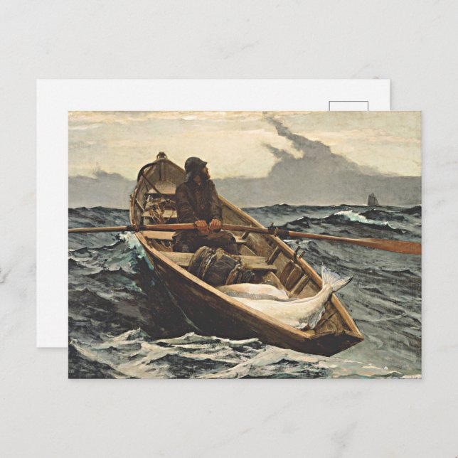 Winslow Homer - Die Nebelwarnung Postkarte (Vorne/Hinten)