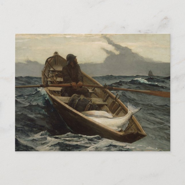 Winslow Homer - Die Nebelwarnung Postkarte (Vorderseite)