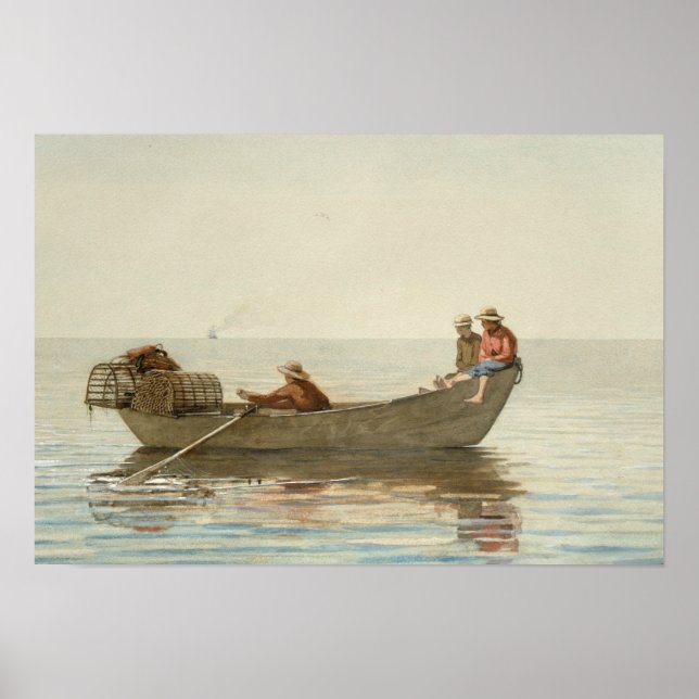 Winslow Homer - Drei Jungen in einer Geschichte Poster (Vorne)