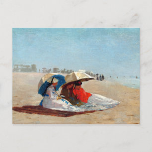 Winslow Homer East Hampton Beach, Long Island Postkarte