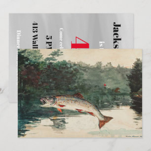 Winslow Homer Fisherman's Birthday Einladung