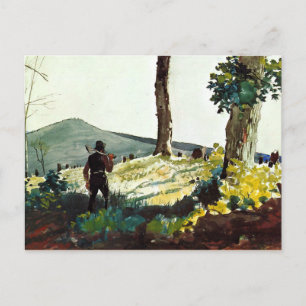 Winslow Homer Gemälde, The Pioneer Postkarte