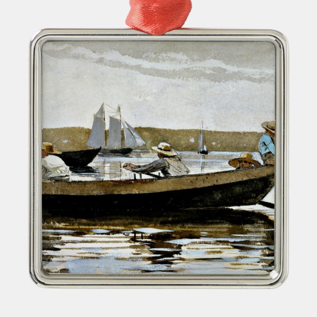 Winslow Homer - Jungen in einer Geschichte Ornament Aus Metall (Vorne)