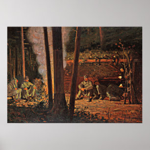 Winslow Homer Kunst - Vor Yorktown Poster