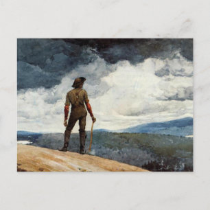 Winslow Homer Kunstwerk, Der Holzschneider Postkarte