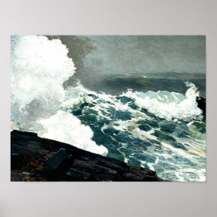 Winslow Homer - Noreaster Poster