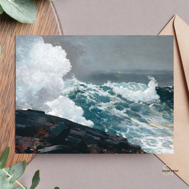 Winslow Homer Northeaster Postkarte (Von Creator hochgeladen)