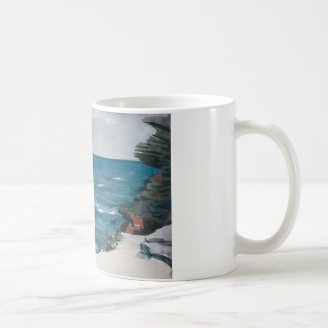 Winslow Homer - Rocky Shore, Bermuda Kaffeetasse (Rechts)