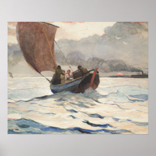 Winslow Homer - Rückkehr von Fischerbooten Poster
