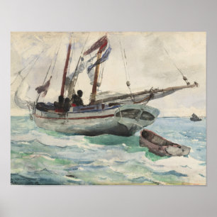 Winslow Homer - Schooner - Nassau Poster