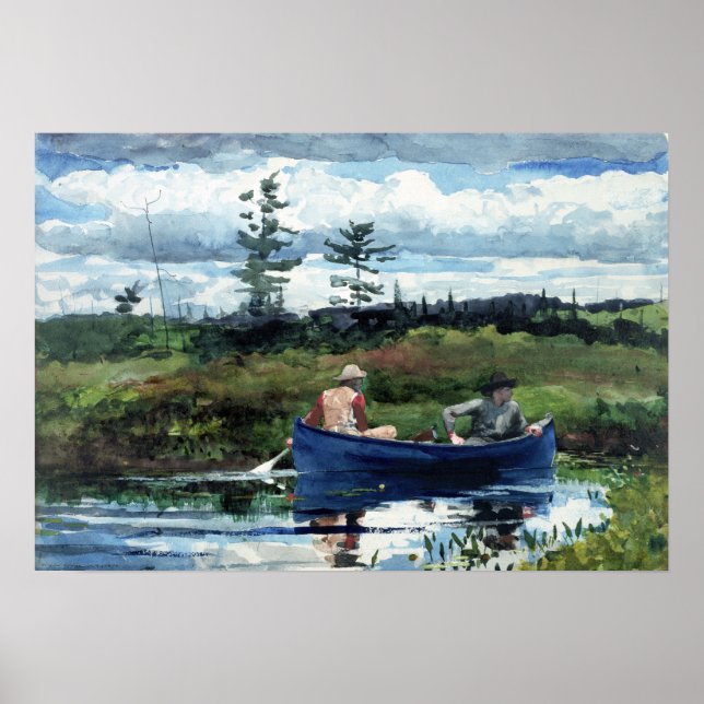 Winslow Homer The Blue Boat Poster (Vorne)